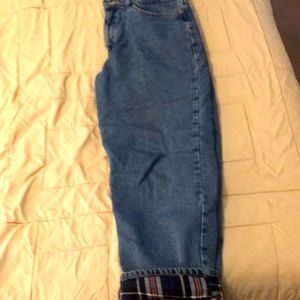 Flannel Lined Jeans good condition